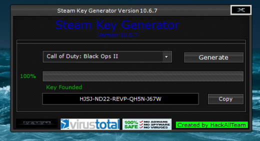 free steam code generator download